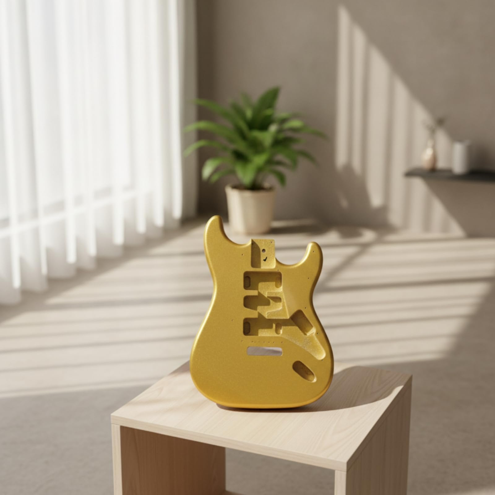 Electric Stringed Device Ersatz Gitarren E Gitarre Body Rohling aus Ahorn Vorgearbeitet für Tonabnehmer Schaltung Und Brücke mit Polierter Optik für Custom Projekt Proberaum Auftritt