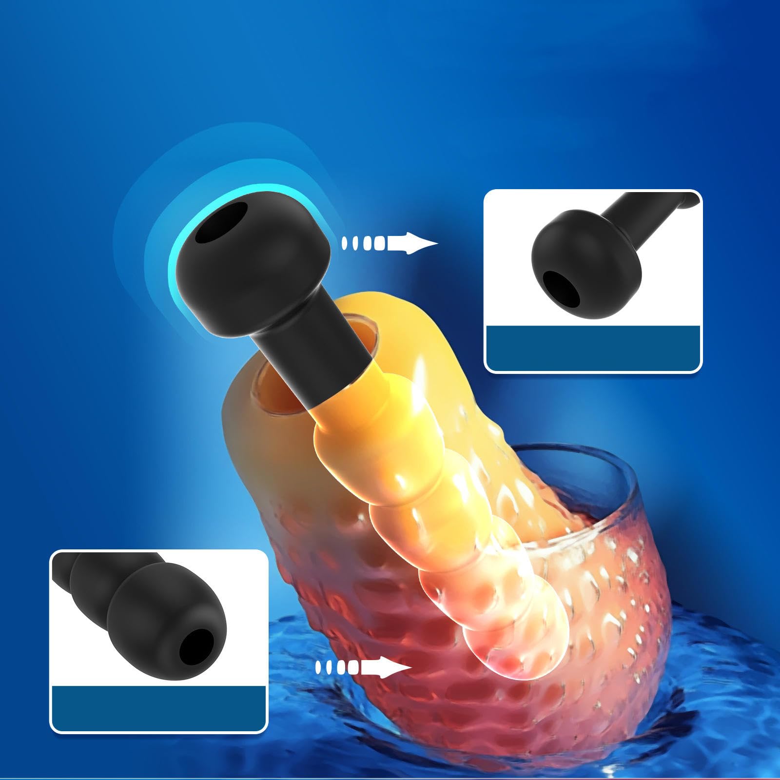 Il Materiale in Silicone è Resistente, Morbido e Confortevole,Style1-6mm