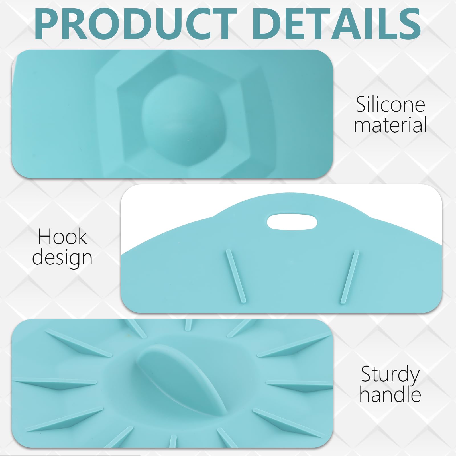 Lot 3 Couvercles Silicone Réutilisables COYUN - Tailles 10/15/20 Cm, Alimentaire, Pour Bols, Assiettes, Tasses, Four
