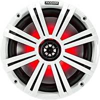 Vista 2 de KICKER Altavoces LED marinos blancos de 8 pulgadas, 2 pares de altavoces de repuesto OEM