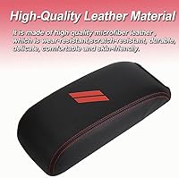 Vista 139 de Funda para reposabrazos de consola central, de piel, antiarañazos, protector de reposabrazos central, accesorios de decoración interior, compatible