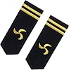 Larcele 1 Pair Sailors Shoulder Boards Epaulets with Gold Stripes Uniforms Accessories Epaulettes FXYJZ-02