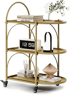 10 Bar Organization Ideas for Home Entertaining 4 XIV Bar Cart, Metal Serving Cart for Home, Drink Cart, Rolling Beverage ...