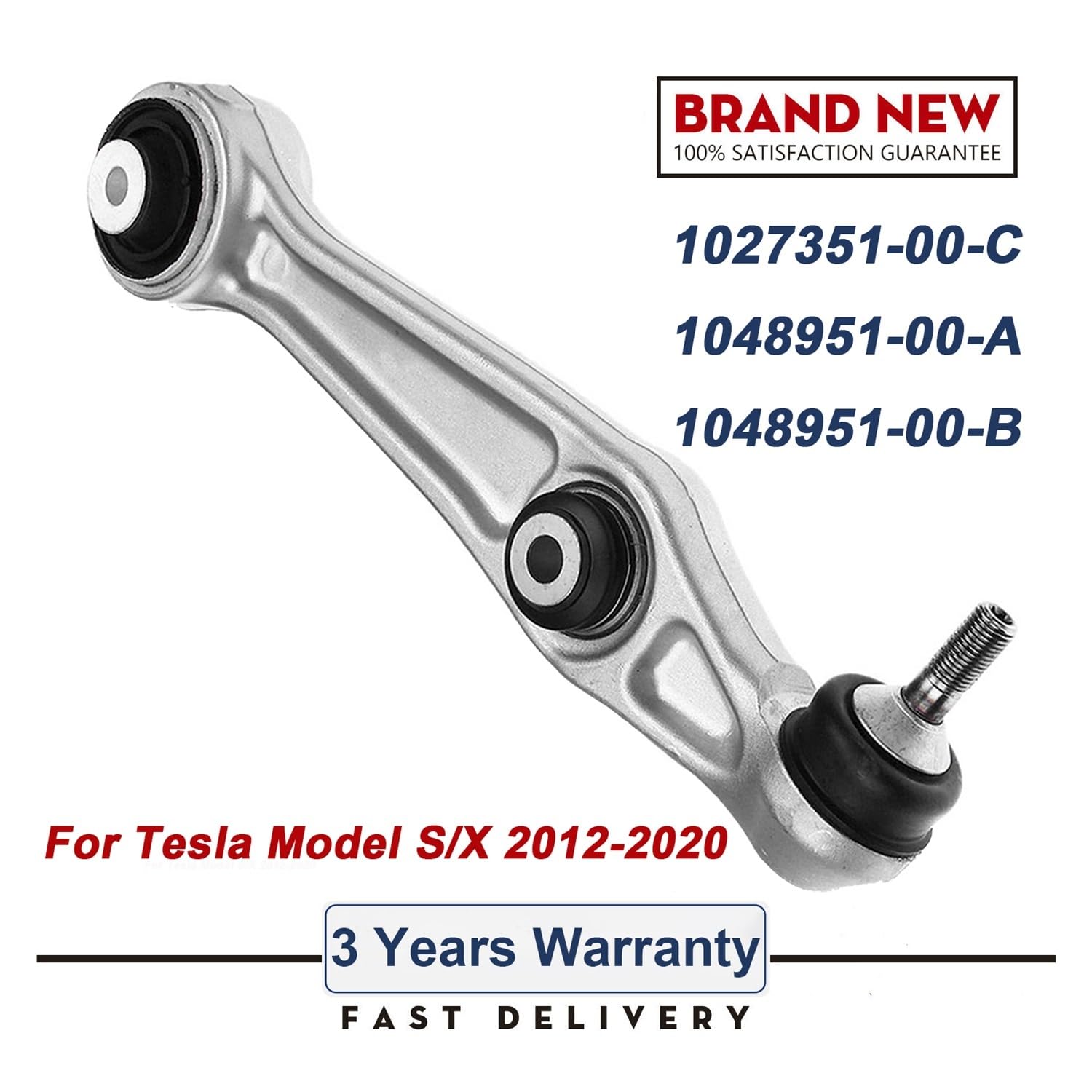 Wahacz samochodowy Przedni dolny wahacz prosty lewy prawy do modelu S Model X 2012-2020 Wahacz ze sworzniami kulowymi i narzędziem pomocniczym 1048951-00-A 1048951-00-B 1027351-00-C