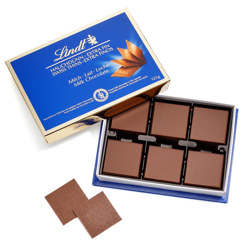 Lindt Swiss Thins, Milk, 125g