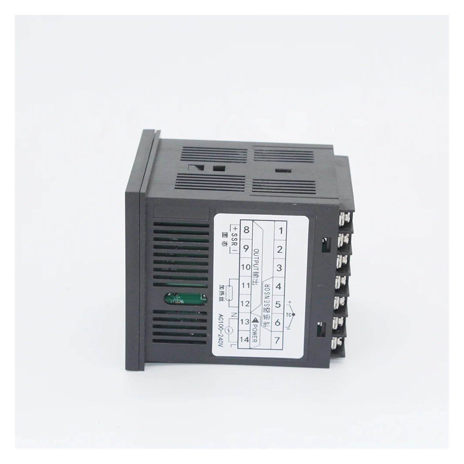 Cyfrowy termostat regulator temperatury z funkcją timera, wyjście od 0 do 9999 s, 220 V AC i SSR, regulator temperatury, regulator temperatury, -50 do 1372 ° C (wersja 48x48mm)