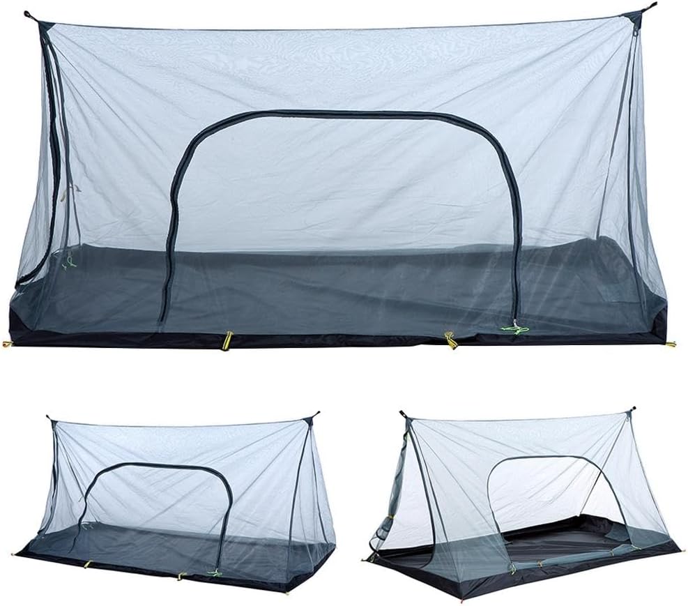 Breathable Camping Insect Net Tent Sleeping Canopy | Ultra Mesh for Outdoor Sports, Oxford Cloth | Portable, Easy Setup, Pegs & Ropes Included | Hiking, Backpacking, Traveling |