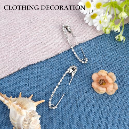 Image of Rhinestone Brooch Pins,Safety Pins for Clothes,Brooch Pins for Women,Pins for Bags,Decorative Pins