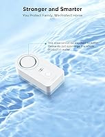 Vista 7 de Govee Sensor de agua wifi, paquete de 1, detector inteligente de fugas de agua, alarma ajustable de 100 dB adecuada para el hogar y sótano, alerta