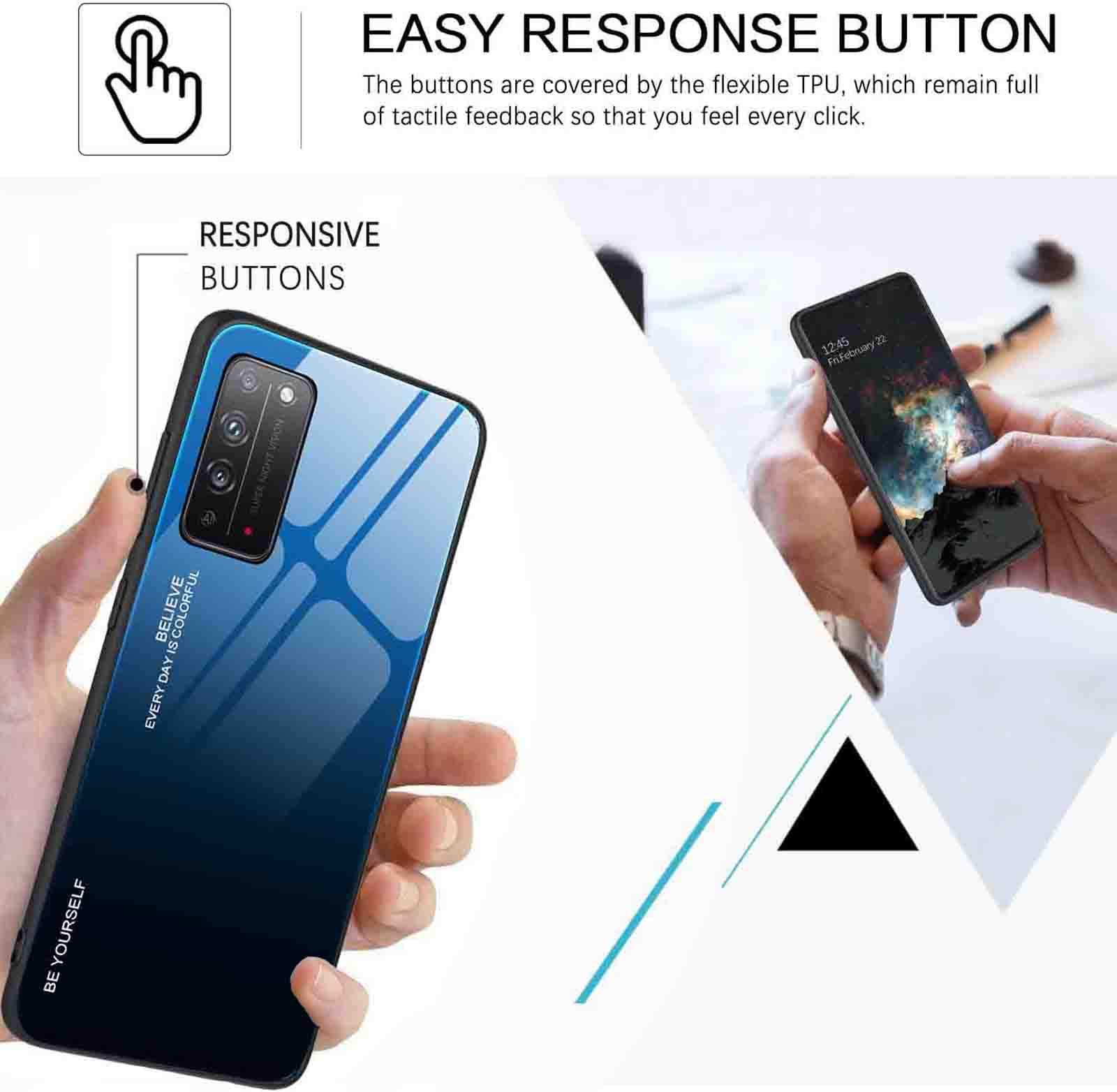 Max Power Digital Cover per Xiaomi Redmi Note 12 4G Silicone Trasparente Housing Antiurto Doppio Lato 360 Gradi Doppio Strato Anteriore e Posteriore Custodia Protettiva Case