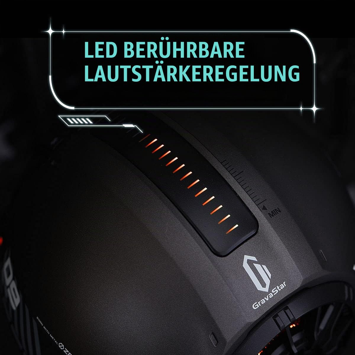 GravaStar Bluetooth Lautsprecher Mars Pro Special Edition Aurochs 15H Spielzeit G1 PRO Echtes Kabelloses Stereo Sound Lautsprecher mit coolem Design