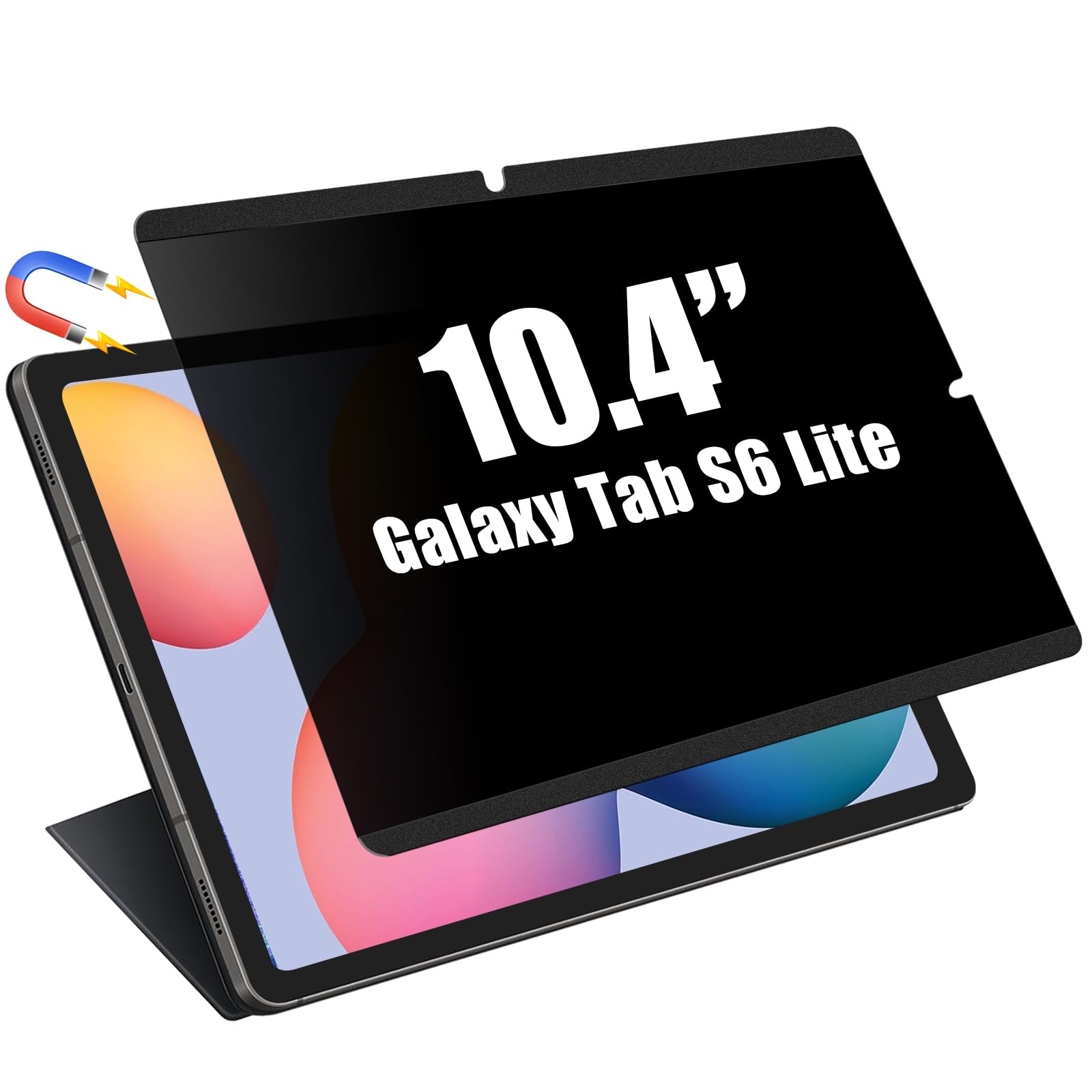 FILMEXT Magnetic Privacy Screen for Samsung Galaxy Tab S6 Lite (10.4 Inch, 2022/2020 Model),Anti Spy Anti Glare Anti Blue Light Eye Protection Matte