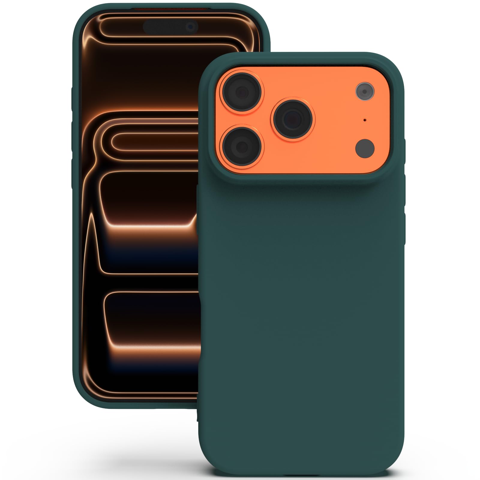 YATWIN Silicone Case for iPhone XR, Soft-Touch, Shockproof, DustProof, Antiskid Full Body Armour Phone Cover for Apple iPhone XR - Dark Green — view 233