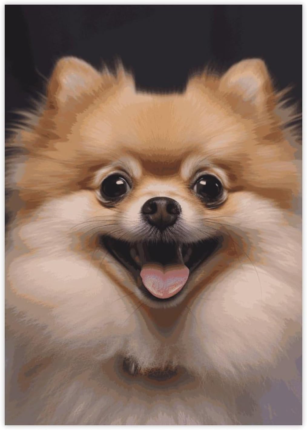 Cute Stickers Waterproof Funny Happy Short-haired Pomeranian Stickers for Water Bottles Laptop Decor