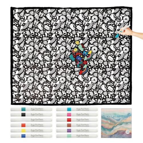 Tapis de coloriage lavable chat et chien | Activité manuelle et DIY enfant