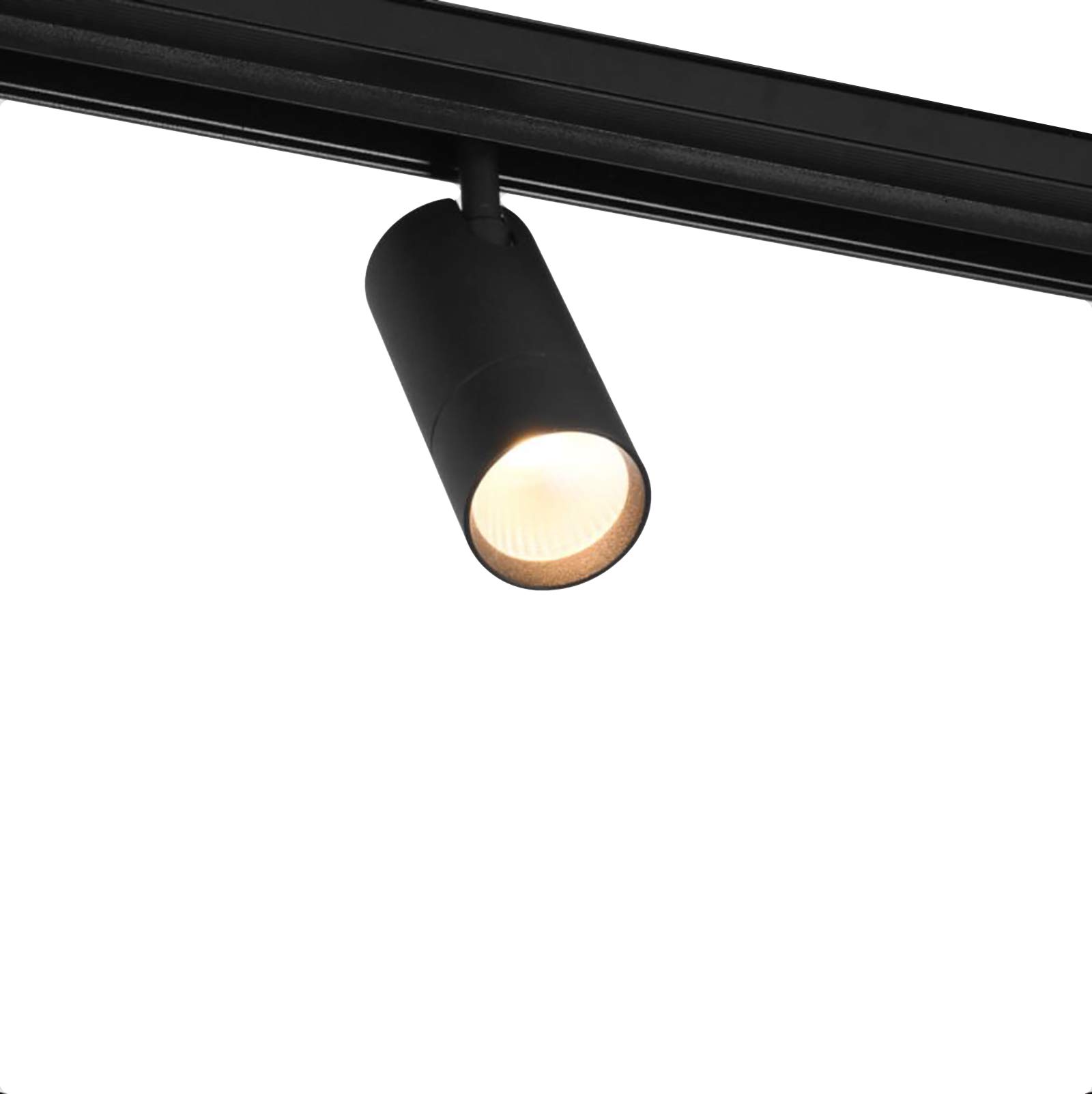 Spot piste piste magnétique noir LED 20 W lumières vitrine magasin 48 V dimmable CCT lumière 3000 K 4000 K 6400 K