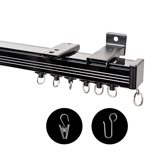 Ceiling Curtain Track, Ceiling Wall Mount Room Divider Curtains Track