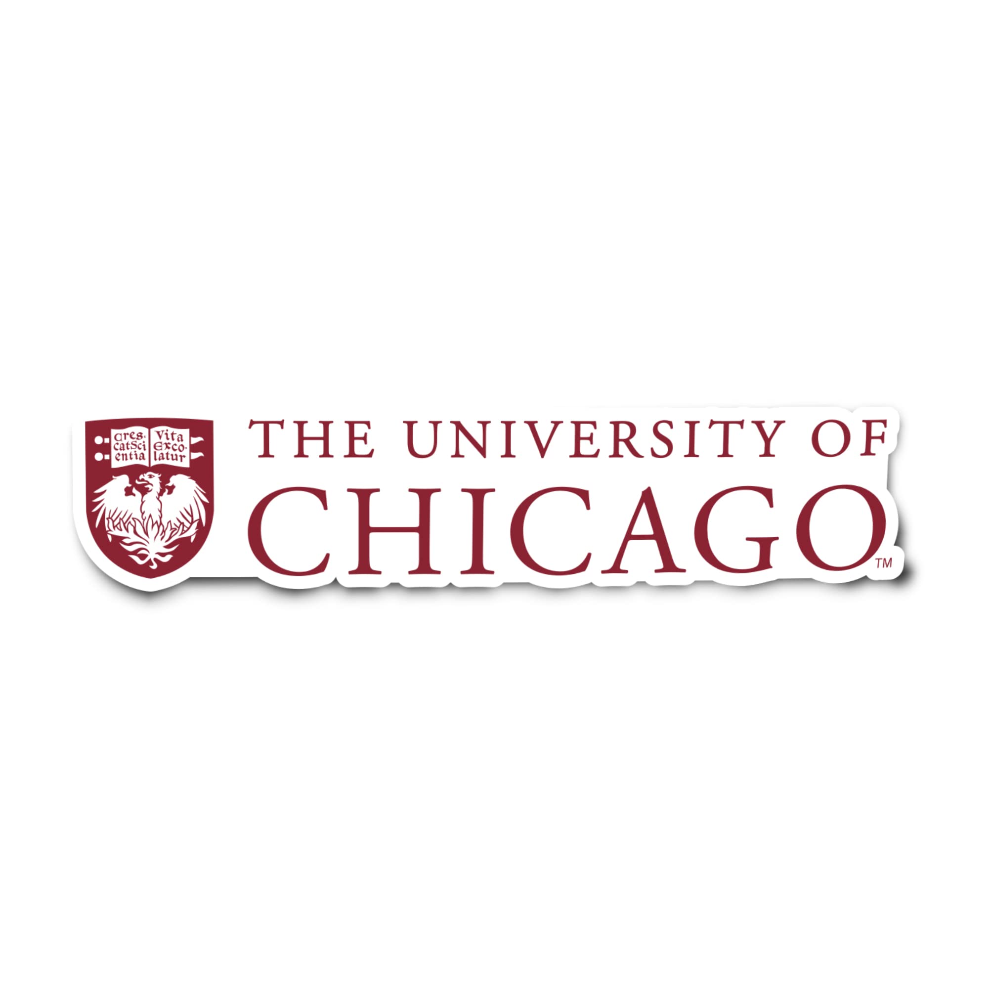 Sticker UChicago Maroons en vinyle pour personnaliser votre ordinateur portable