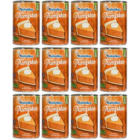 Bakeroo Tinned Pumpkin Puree (Pumpkin Pie Filling) - 425g , 100% Natural, (Case of 12) Cover