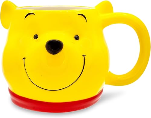 Disney Winnie the Pooh - Taza de cerámica esculpida en 3D, capacidad para 20 onzas