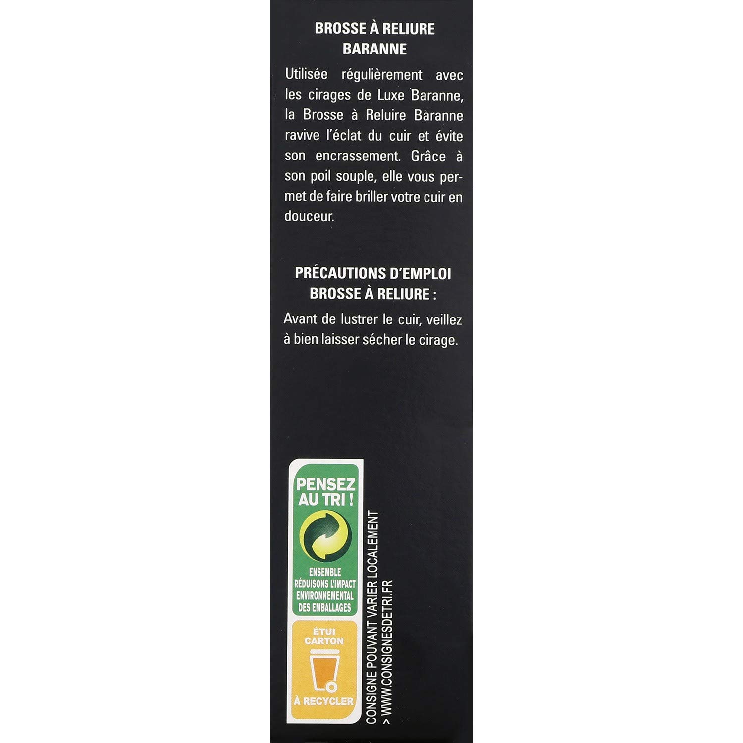 Brosse à Reluire Saphir Noire – Lustrage Cuir, Chaussures, Entretien Cuir