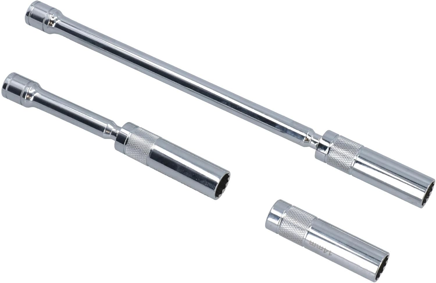 14mm Magnetic Thin Walled Spark Plug Sockets With 360 Degree Swivel 3pc