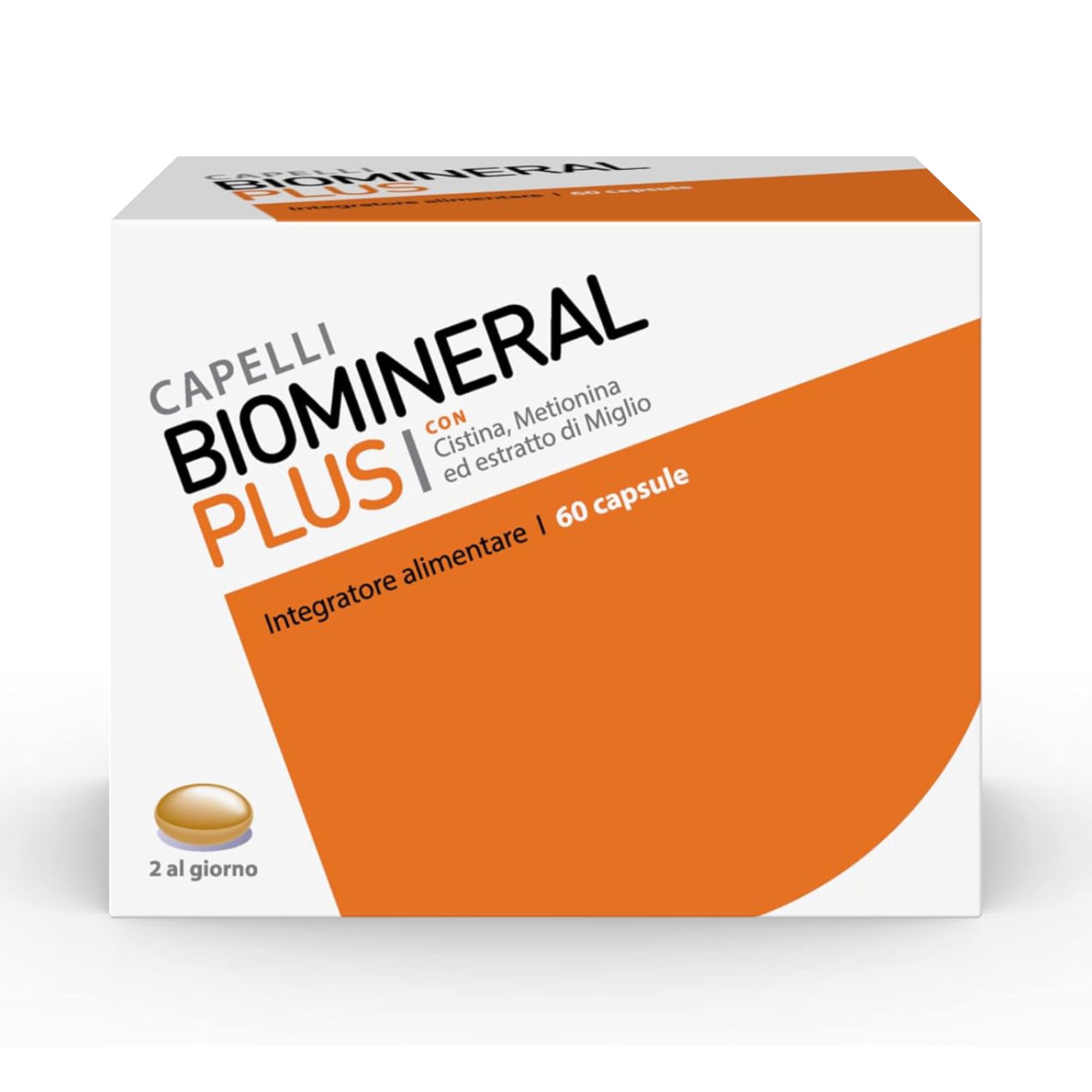 Biomineral Plus Capelli, 60 Tablets, Hair Supplement with Cystine, Methionine, Biotin and Millet Extract