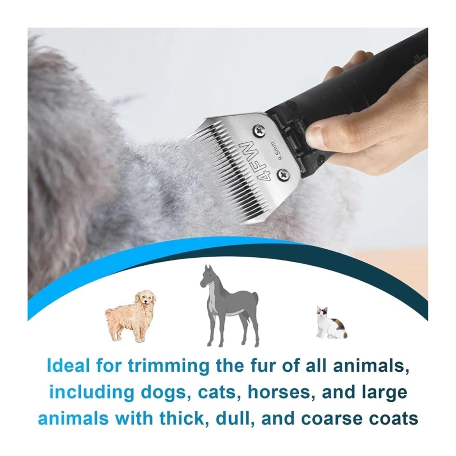 Cuchillas Anchas Y Desmontables for El Cuidado De Perros, Compatible Con Andis,UltraEdge,CeramicEdge,AG,AGC,Compatible Con Oster,A5,A6, Cortapelos for Animales 3(Size 5FW)