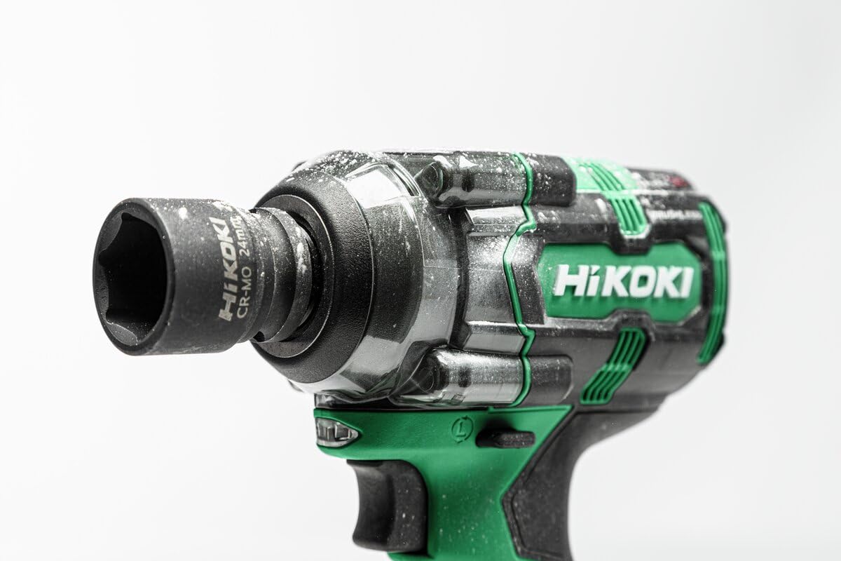 Hikoki Wkrętarka impulsowa 18 V, 345 Nm, bezszczotkowa, przyłącze ramowe 1/2 IP56, tylko korpus, walizka do układania w stosy.