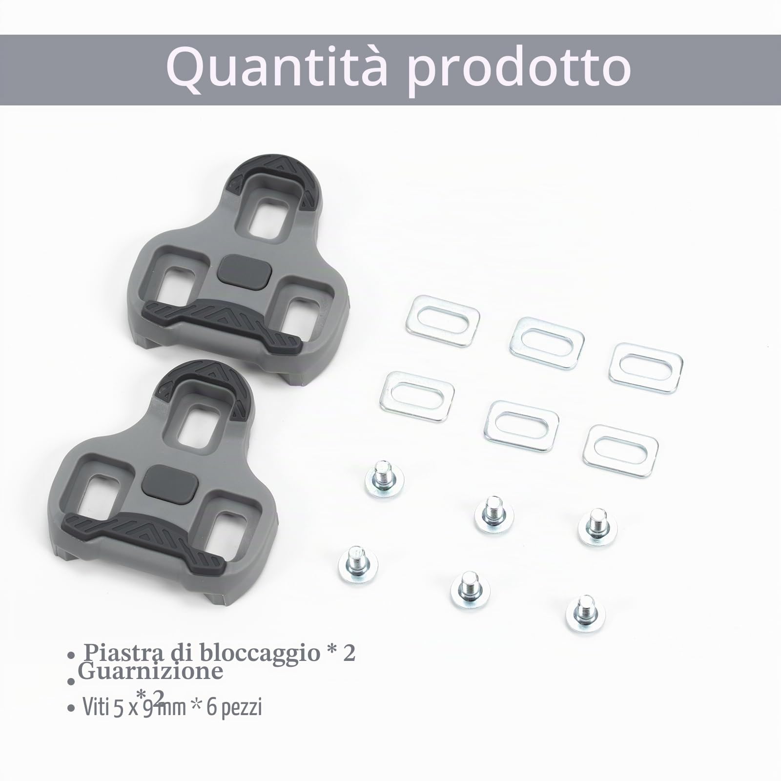 Look Keo Cleats compatibile con pedali da bicicletta, 3 fori, Grip Blade 2 Max Carbon Classic Cleats, skateboard compatibile con 4,5° MTB Pedal Strada Antiscivolo Accessori per bicicletta