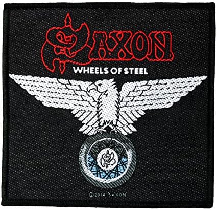 Saxon – Parche – Wheels of Steel – Saxon – Patch – tejida & licen...