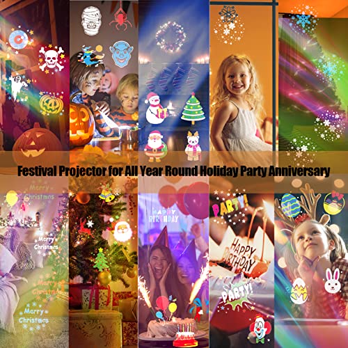 Halloween Christmas Projector Lights Outdoor, 2-In-1 Holiday Decorations Projector Lights, 20 Hd Effects 3D Aurora & Patterns Waterproof With Remote Control Timer For Xmas Halloween Decor Party #TOP4