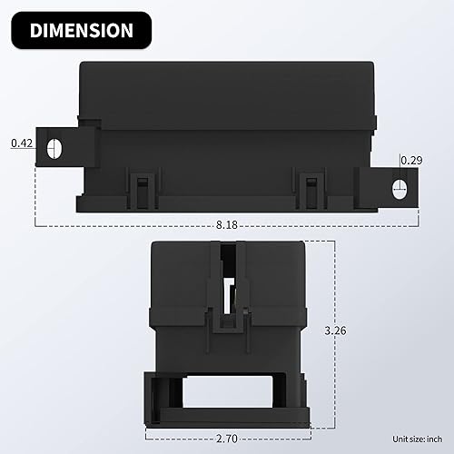 Miniatura 2 de RVBOATPAT 12 Vlot Fuse Relay Box Pre-Wired Fuse and Relay Box with 6 Relays and 11 Way ATCATO Blade Fuses, 12V Relay Fuse Box Block for Auto Car