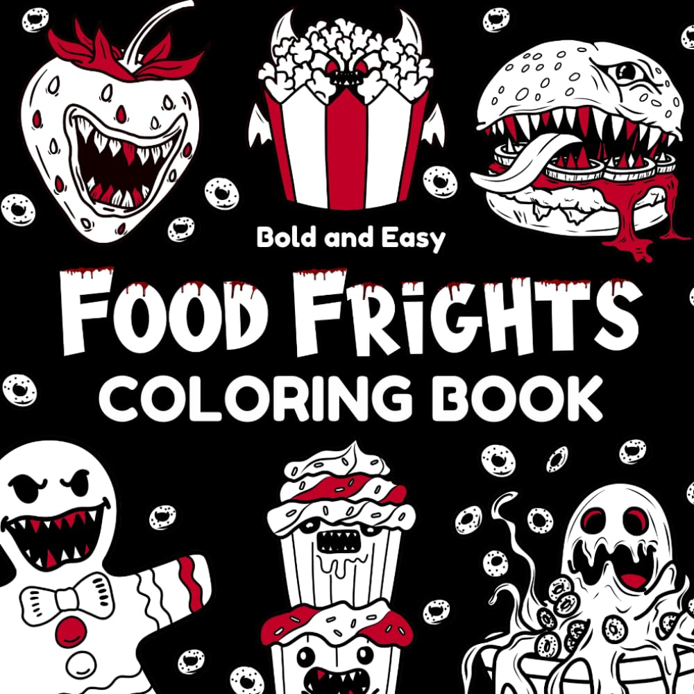 Food Frights Bold and Easy Coloring Book (Simply Coloring)
