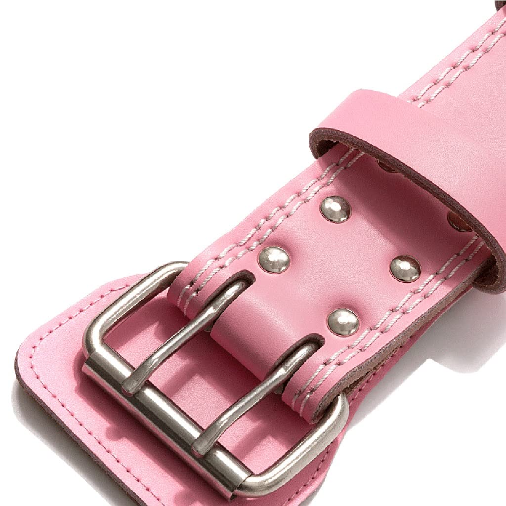 Ceinture D'haltérophilie en Cuir Véritable Rose for Femmes, Ceinture De Musculation Soutien Lombaire for Le Dos Ceinture D'haltérophilie Femmes Ceinture D'entraînement (Size : S)