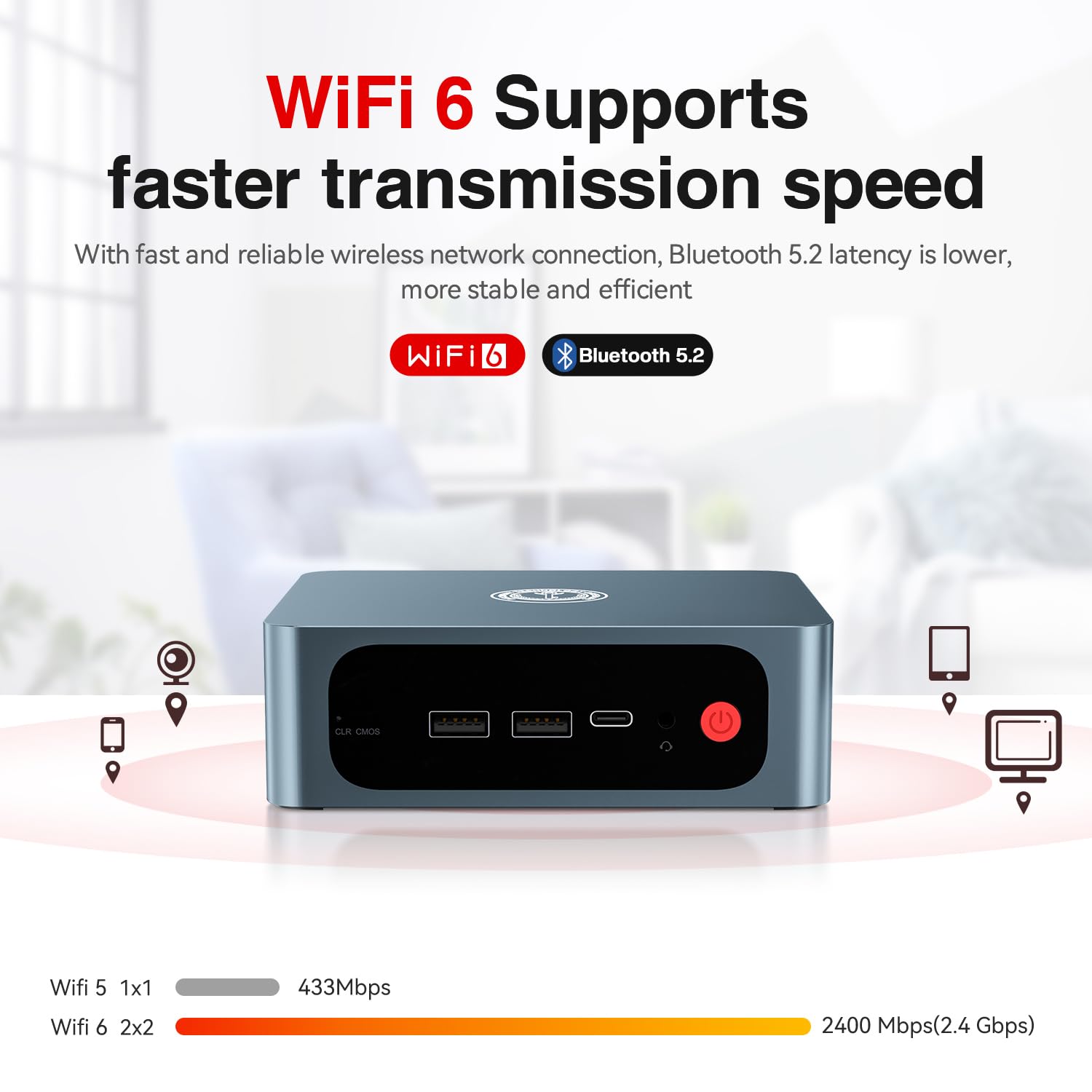 ミニPC TRIGKEY SPEED S5Pro TRIGKEY Mini PC S5 Pro Max 57W 19V3A AMD Ryzen 7 5800H(8 Cores, 16