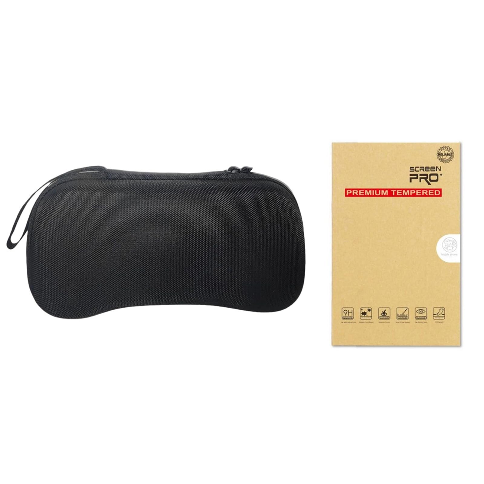 Tsophreniq Gaming Console Case Storage Bag Protective Pouches with Toughened Glass Screen Protector for RG557 Easy Carry Organizers Toughened Glass