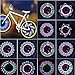 Bicycle Rim Lights,Rottay Waterproof Bicycle Wheel Lights Bike Spoke Light With 32-LED and 32pcs Changes Patterns for MTB Wheel Tire