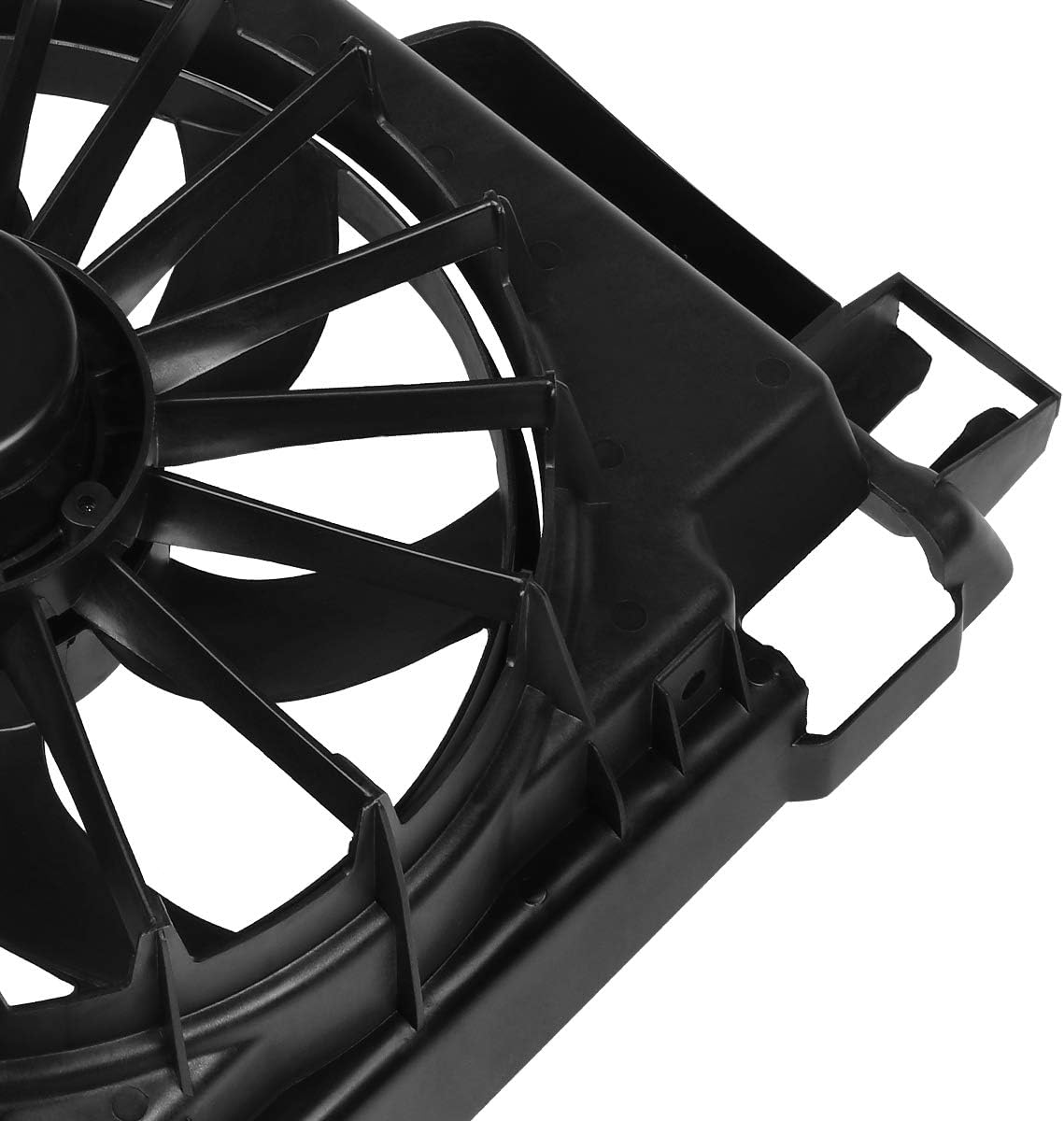 Auto Dynasty CH3113103 OE Style AC Condenser Cooling Fan Assembly Compatible with Dodge Ram 1500 2500 3500 3.7L 4.7L 5.7L 8.3L 02-08