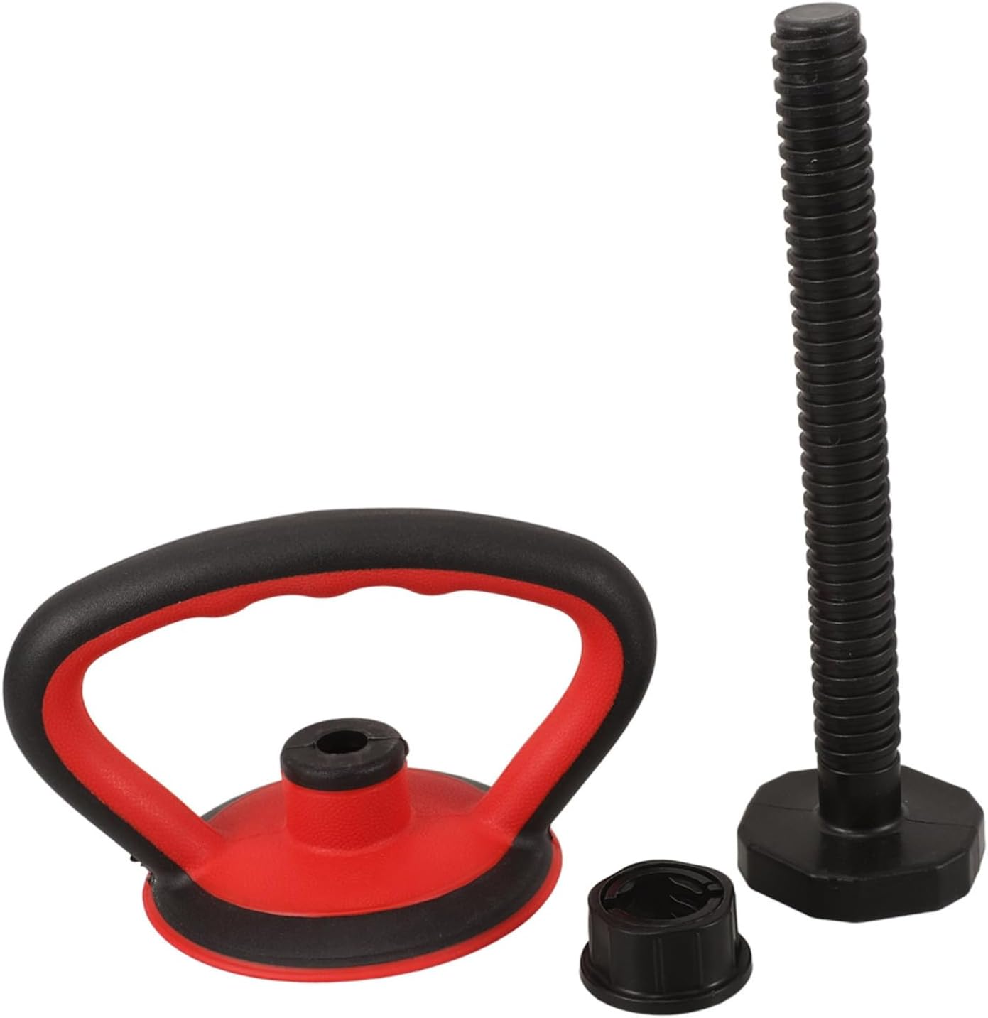 KICHOUSE Adjustable Kettlebell Handle for Home Gym Secure Stable Weight Converter with Base Nut for Strength Training for Various Exercises