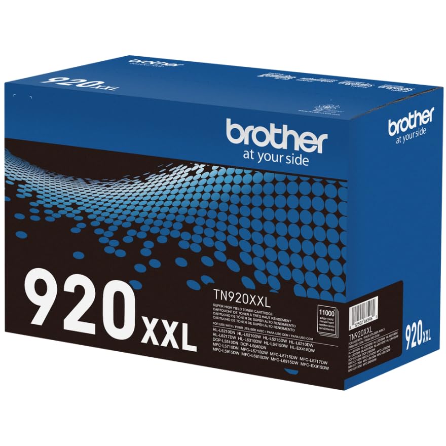 Image of Brother Genuine Cartridge TN920XXL Super High Yield Black Toner,3 Pack, HL-L5210DN, HL-L5210DW, HL-L5210DWT, HL-L5215DW, HL-L6210DW, HL-L6210DWT, HL-L6310DW,MFC-L6810DW