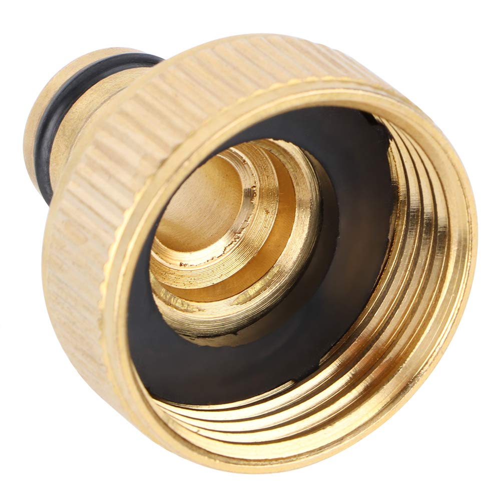 SILULCM Hose Connector, Garden Hose 1 inch Female Thread Quick Connect Solid Brass Quick Connector Water Pipe Adapter for Home Garden - Image 5