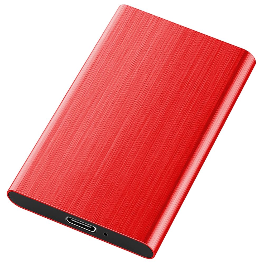 12TB New External Hard Drive,Solid State External Hard Drives,Computer Backup Disk Drive USB3.0 to Type C for PC Desktops Laptop Compatible with XS Windows(Red)