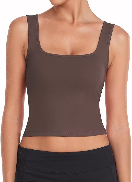 3 Pack Women's Cotton Sleeveless Crop Tank Workout Yoga Tops