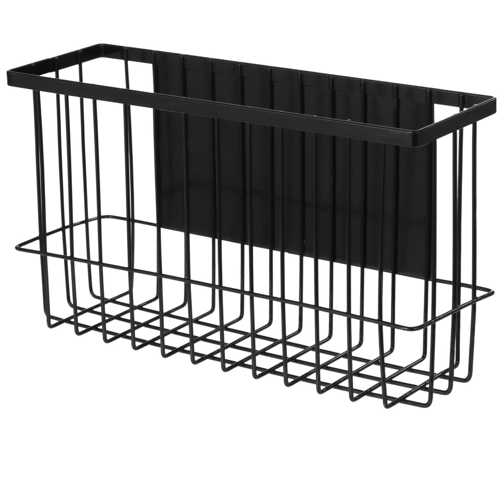 Générique Panier organisateur adhésif pour réfrigérateur, sans installation, support pour épices, panier latéral pour frigo, panier métallique sans perçage pour micro-ondes, placard, garde-manger