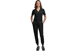Scrubs for Women or Scrubs - Scrub Set - Jogger Pant and Tuck-in V-Neck Top