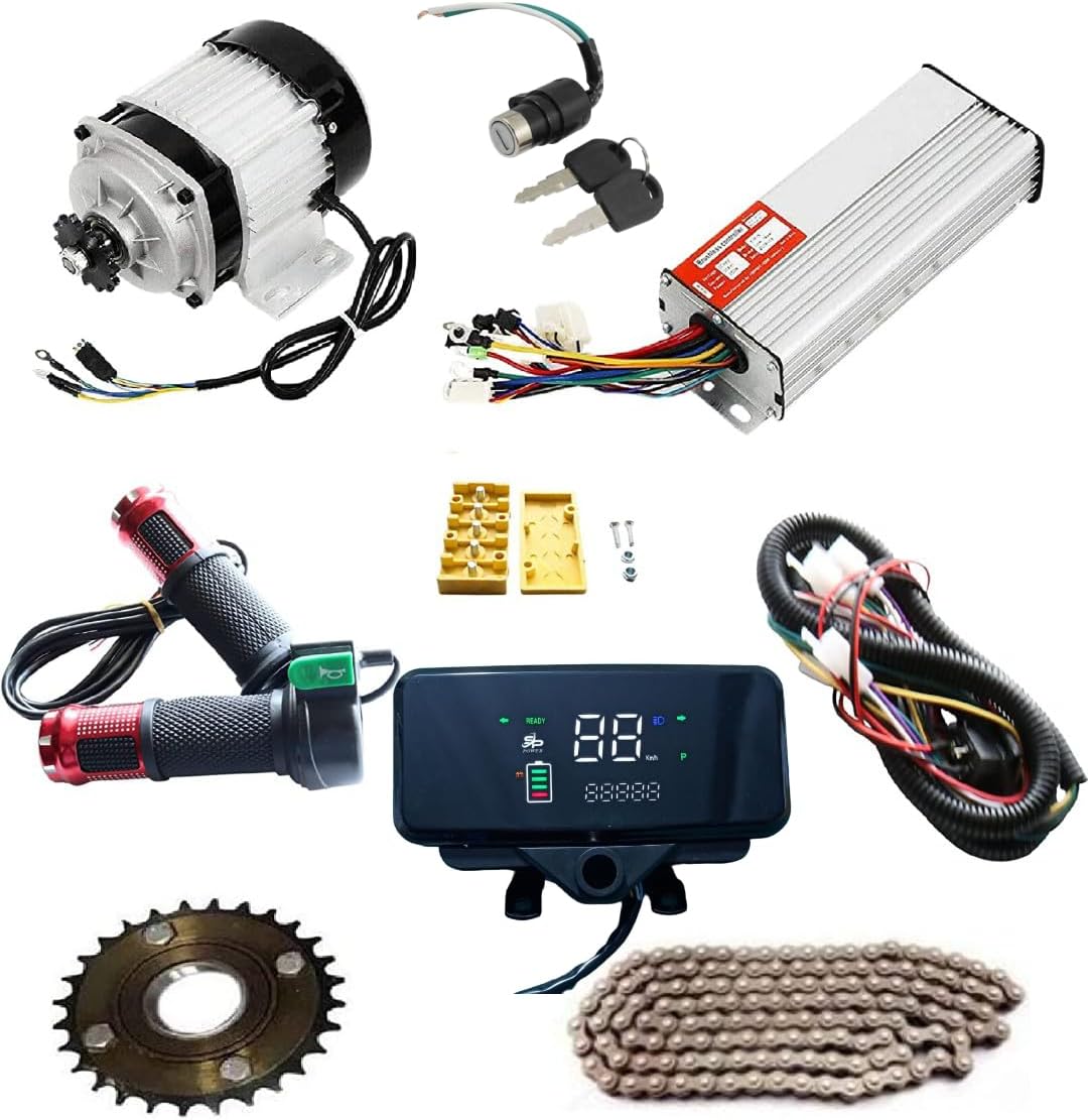 Impulsego Electric Bike Conversion kit 48v 750w ebike Conversion kit with Display, Black