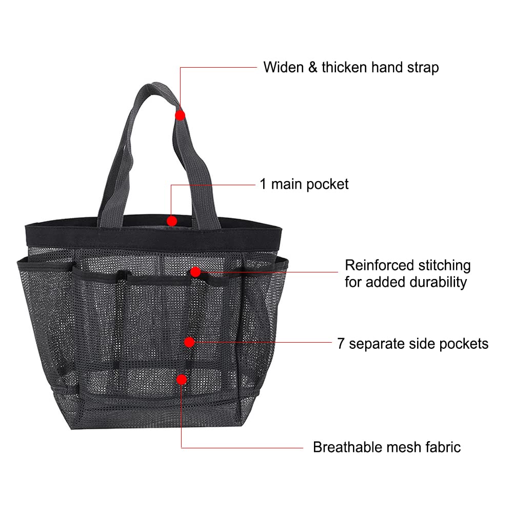 F-Color Portaoggetti Doccia Portatile – Borsa Da Toeletta Con Gancio, Asciugatura Rapida, Per Dormitorio E Viaggio - 2