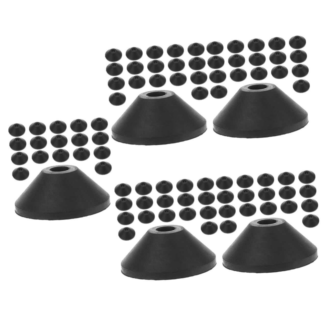 jojofuny 150pièces Rondelles Caoutchouc Coniques Étanches Pour Boulons De Réservoir De Toilette Joint De Fixation Et Facile à Installer
