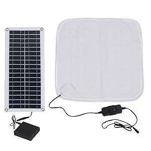 Cojín Calefactor Solar para Perros, Cama para Perros calentada con energía Solar, Cama térmica para Gatos de 100 W, Cojín térmico Extra Caliente para Mascotas, Almohadilla térmica Impermeable